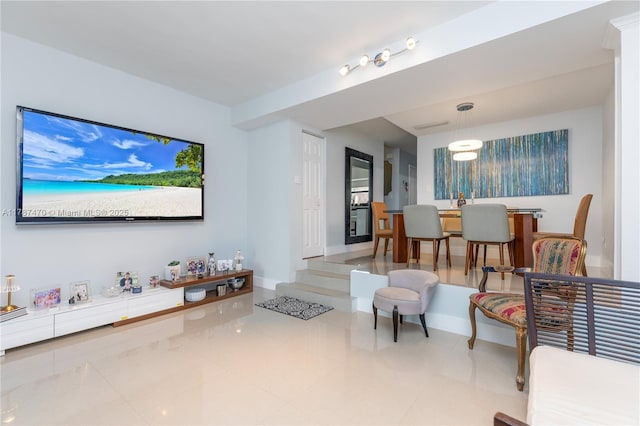 8956 Palm Tree Ln Unit 8956, Pembroke Pines, FL 33024 - tiled living area with baseboards