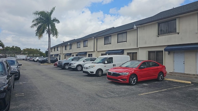 view of uncovered parking lot