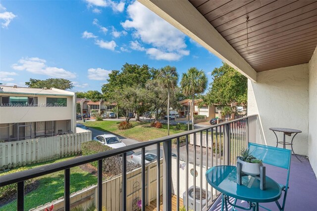 741 E Coco Plum Cir Unit 8, Plantation, FL 33324 - balcony featuring a residential view