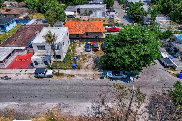 drone / aerial view with a residential view