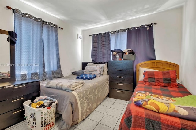 view of tiled bedroom