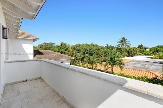 view of balcony