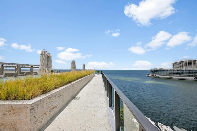 property view of water