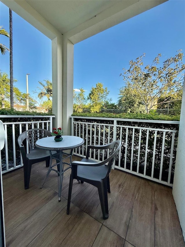view of balcony