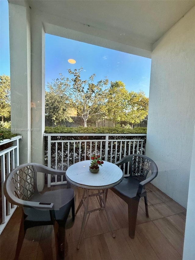 view of balcony