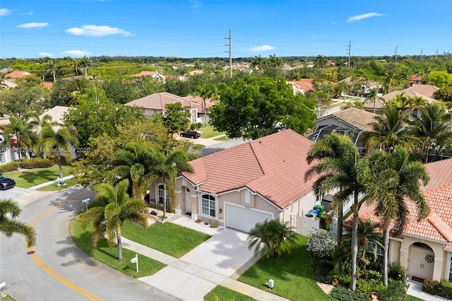 bird's eye view featuring a residential view