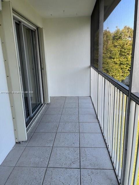 view of balcony