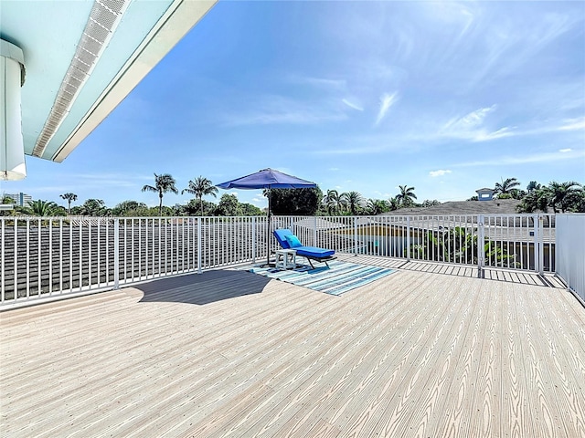 view of wooden terrace