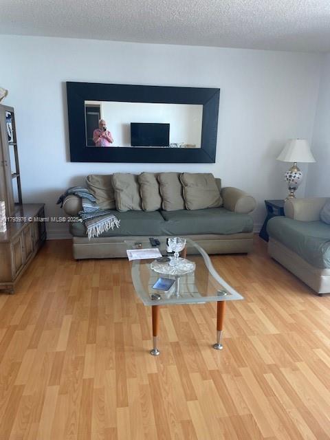 2750 NE 183rd St Unit 2604, Aventura, FL 33160 - living room featuring light wood finished floors and a textured ceiling