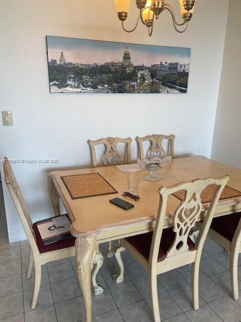 2750 NE 183rd St Unit 2604, Aventura, FL 33160 - tiled dining area featuring a notable chandelier