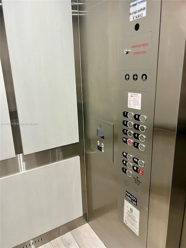 details featuring elevator