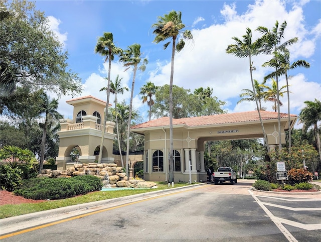 view of property featuring a carport