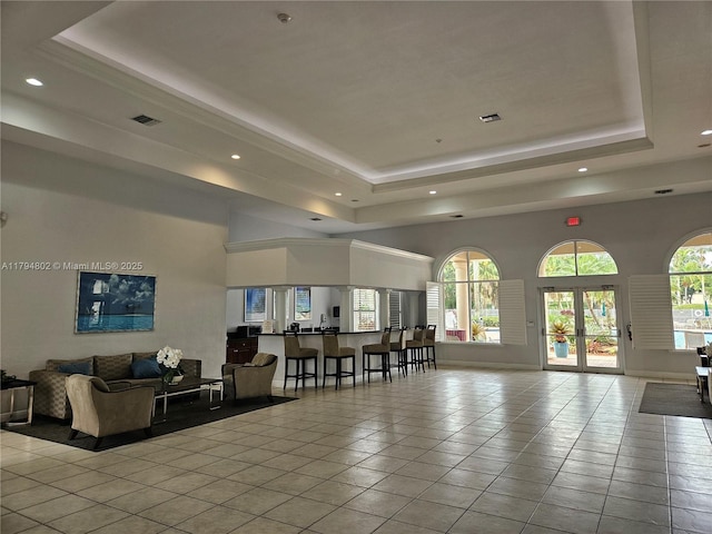 community lobby featuring visible vents