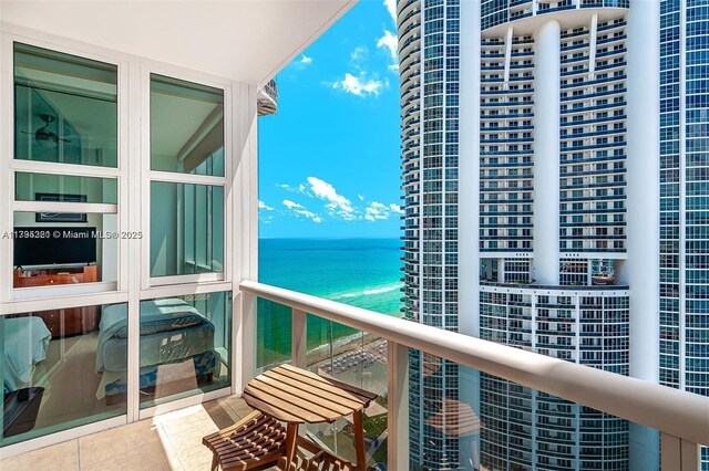 18201 Collins Ave Unit 3405, Sunny Isles Beach, FL 33160 - balcony with a water view
