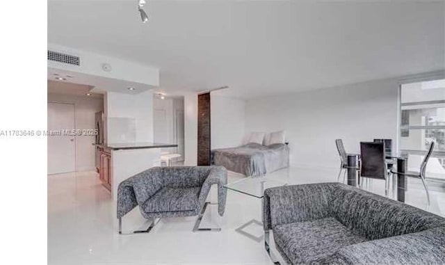 living room with visible vents