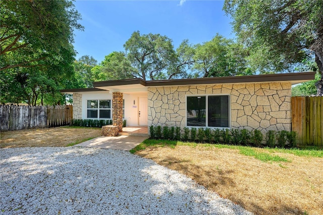 736 NE 164th St, Miami, FL 33162 - mid-century modern home with stone siding