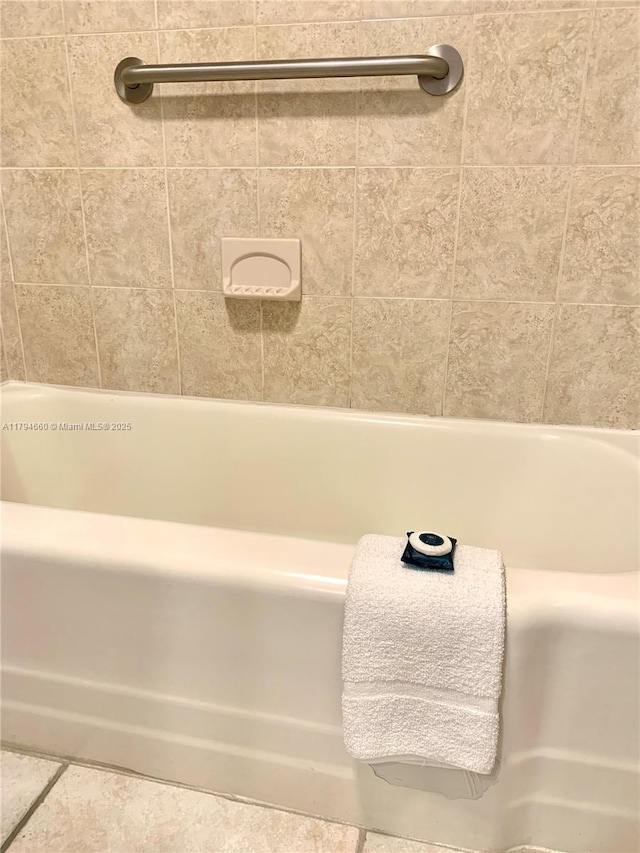 bathroom with a bath