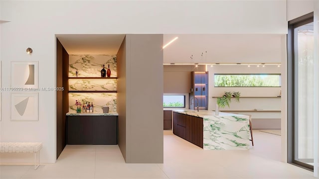 interior space with a sink