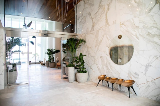 view of community lobby