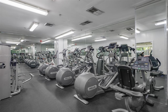 800 N Miami Ave Unit E-809, Miami, FL 33136 - gym with visible vents