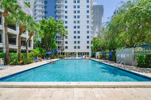 800 N Miami Ave Unit E-809, Miami, FL 33136 - pool with fence and a patio area