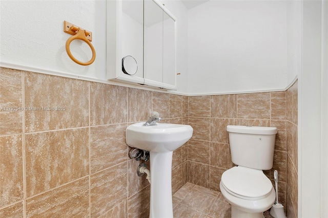 half bathroom with toilet