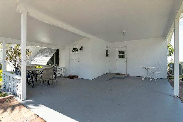 view of patio / terrace featuring outdoor dining area