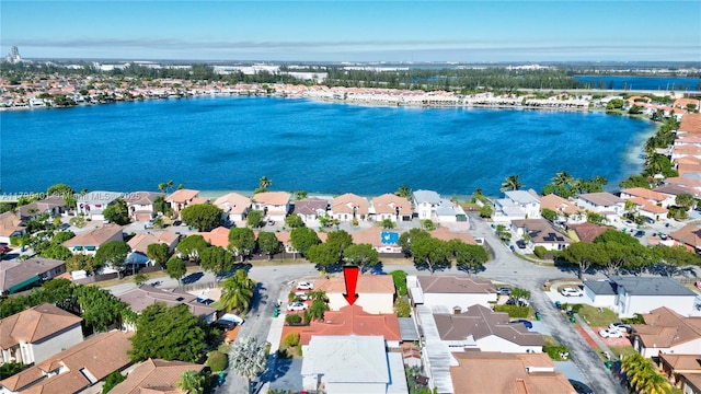 767 NW 122nd Pl, Miami, FL 33182 - aerial view with a water view and a residential view