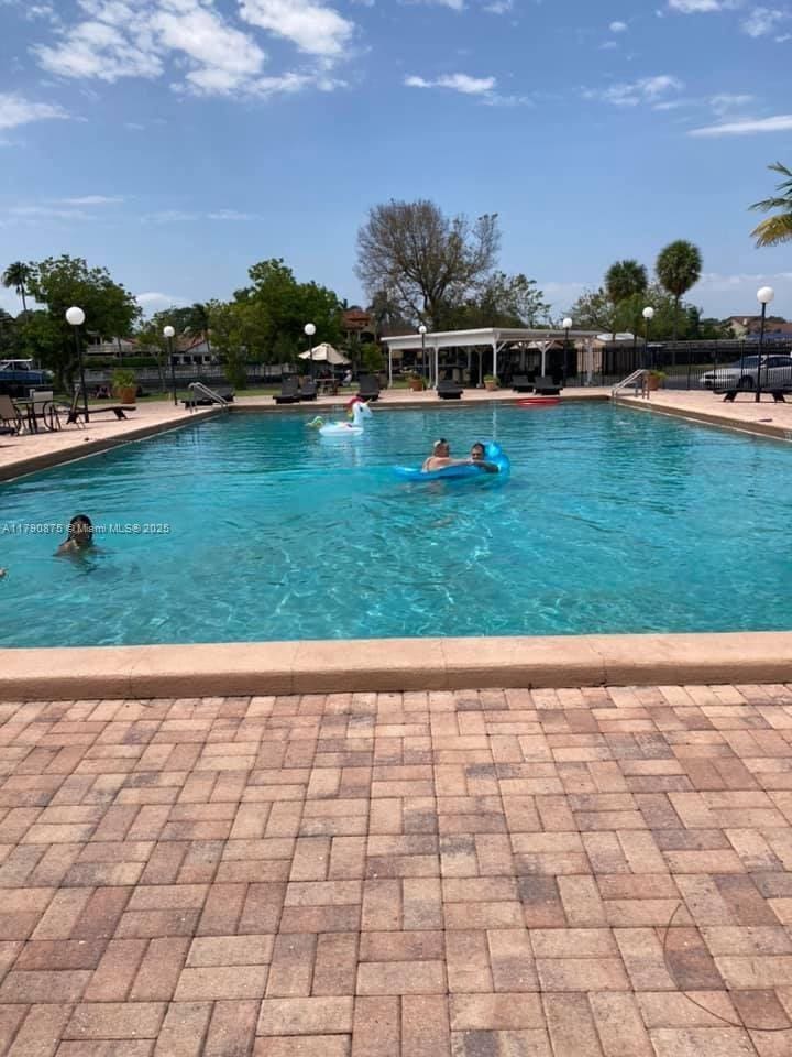 pool with fence