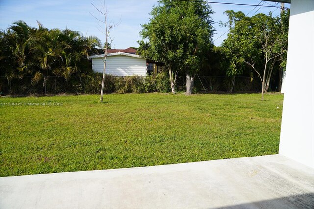 view of yard