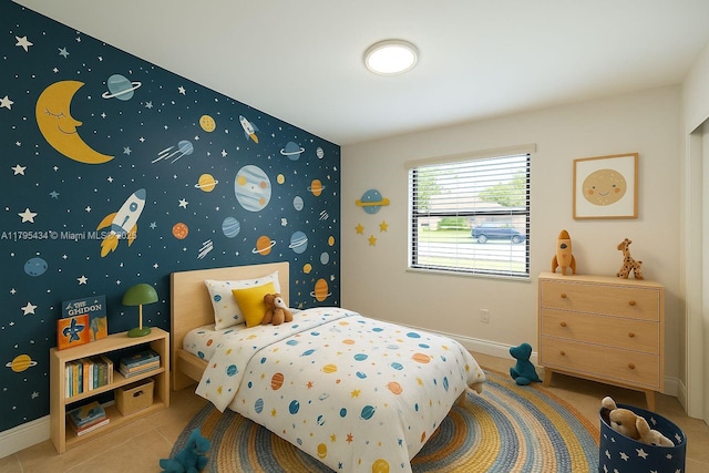 13150 SW 106th St, Miami, FL 33186 - bedroom with baseboards and wallpapered walls