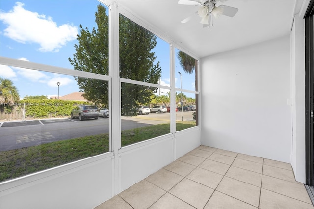 2861 Somerset Dr Unit 104, Lauderdale Lakes, FL 33311 - unfurnished sunroom with ceiling fan