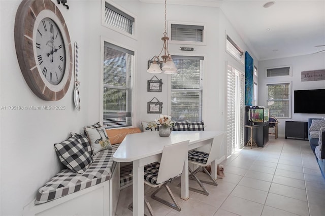 12307 NW 49th St, Coral Springs, FL 33076 - dining space with light tile patterned floors and breakfast area