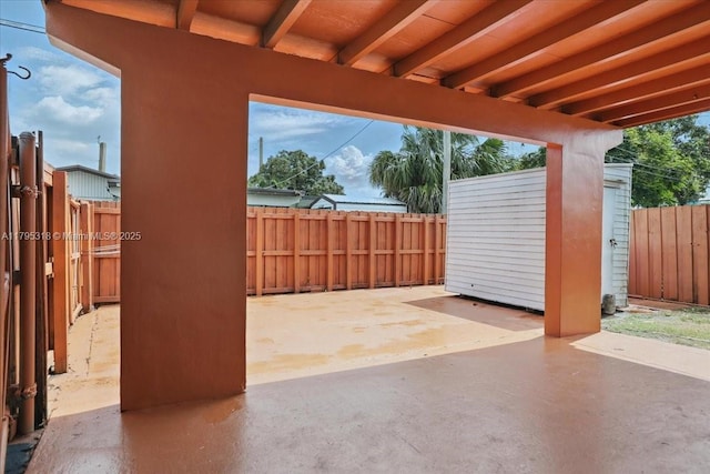 6800 Hope St, Hollywood, FL 33024 - view of patio / terrace with a fenced backyard