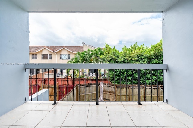 view of balcony