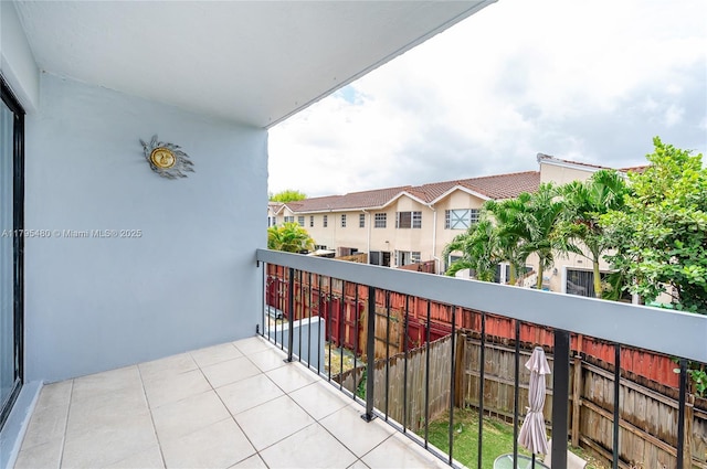 view of balcony