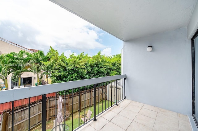 view of balcony