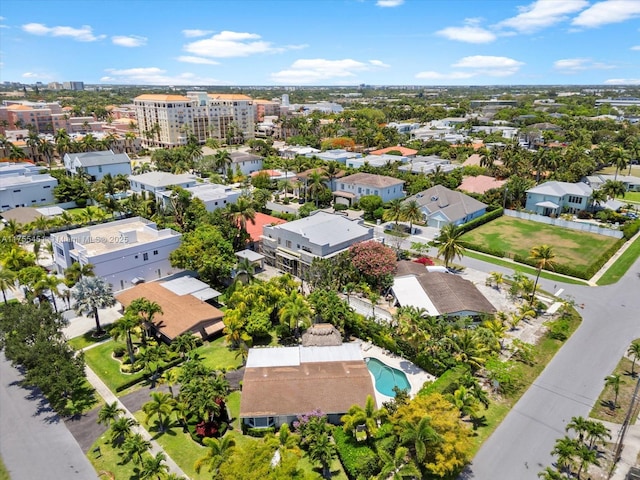 274 NE 3rd Ct, Boca Raton, FL 33432 - bird's eye view of a pool