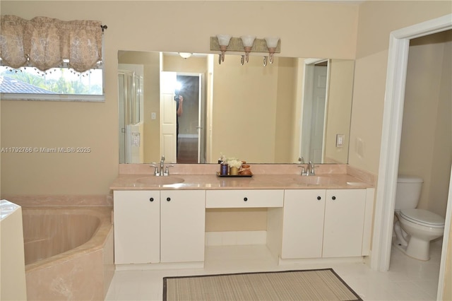 6777 NW 44th Ct, Coral Springs, FL 33067 - full bath featuring a sink, tile patterned flooring, and a bath