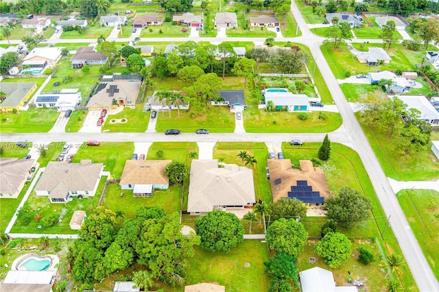 drone / aerial view featuring a residential view