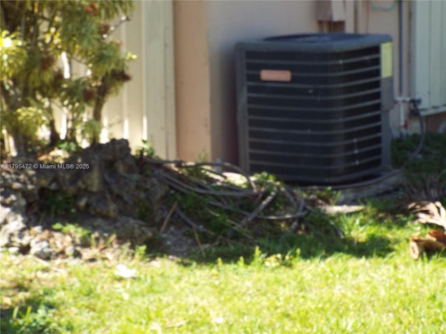 details with central air condition unit
