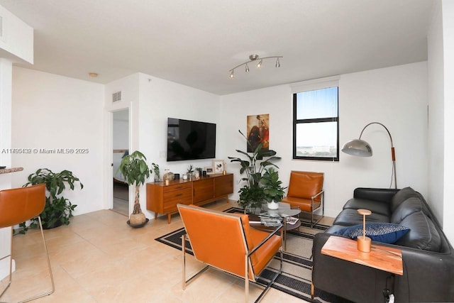 living room with visible vents