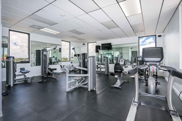 view of workout area