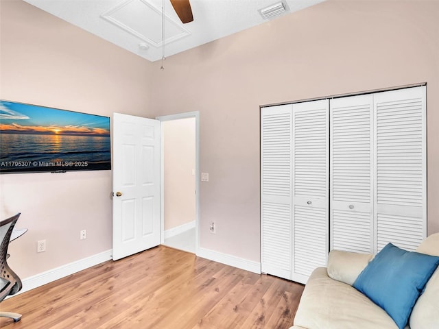 102 Gables Blvd, Weston, FL 33326 - unfurnished office with attic access, light wood-style floors, and baseboards
