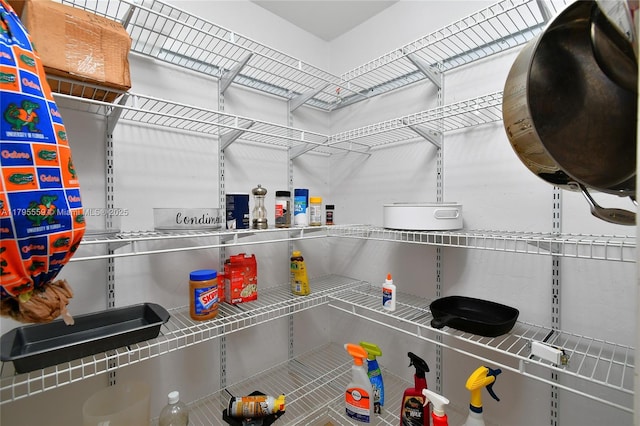 view of pantry