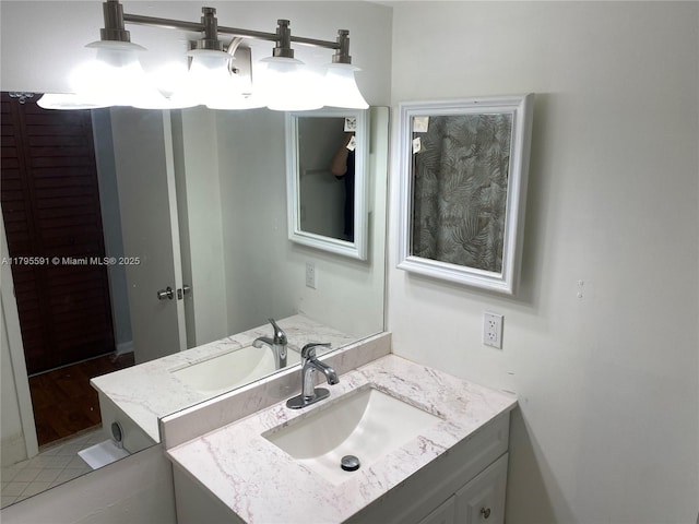 bathroom with vanity