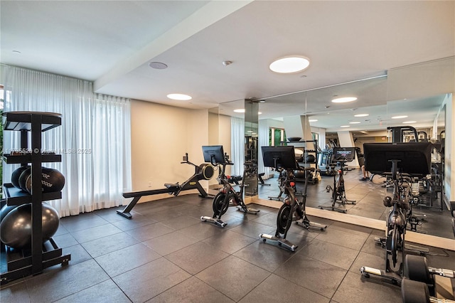 view of workout area