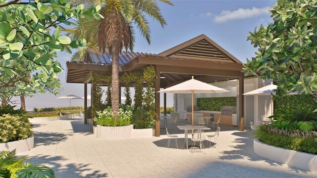9 Island Ave Unit 1209, Miami Beach, FL 33139 - view of home's community with a patio and a gazebo