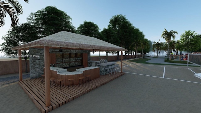 15100 NW River Dr, Miami, FL 33169 - surrounding community with a gazebo and a patio