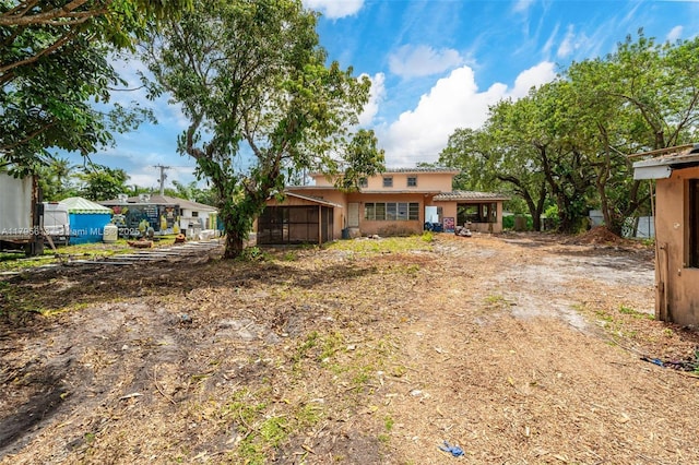 15100 NW River Dr, Miami, FL 33169 - view of yard with a sunroom